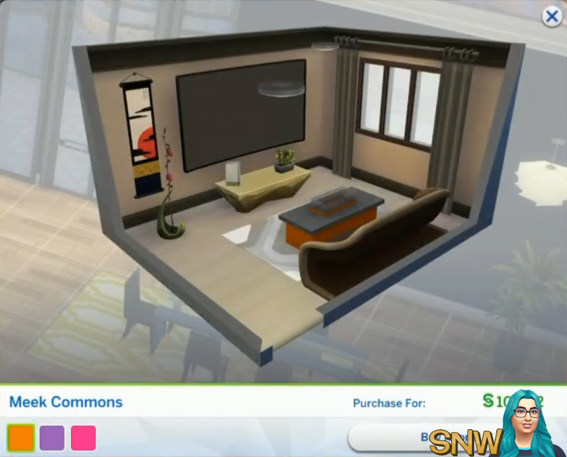 The Sims 4: City Living Styled Rooms - Meek Commons